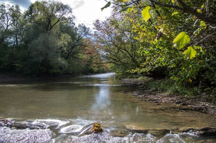 wisłok, zawoje